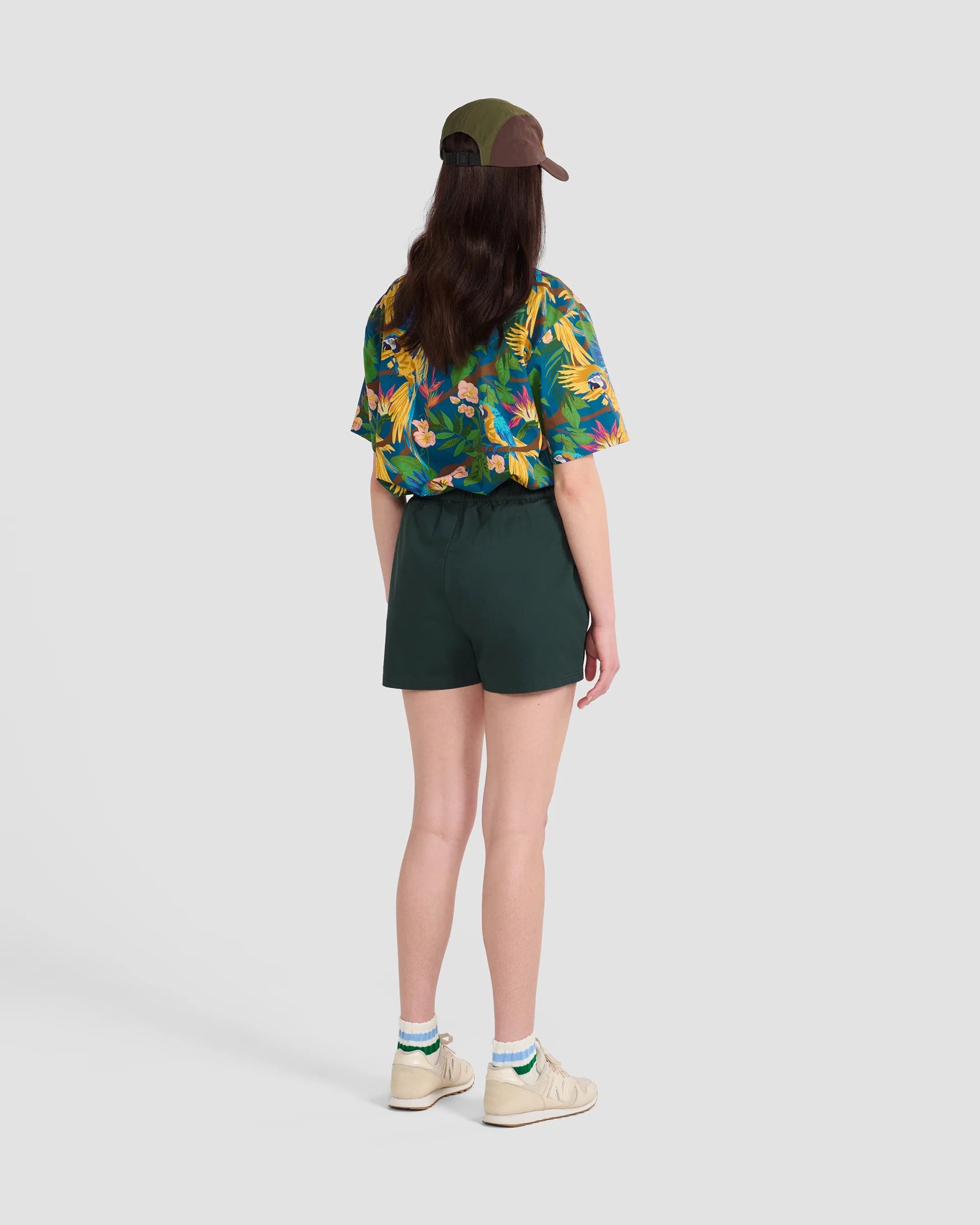 Parrot Paradise Printed Oversized Shirt