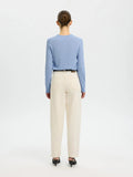 Thea Merino O Neck Jumper - Cashmere Blue