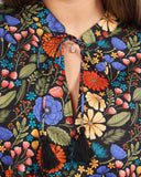 Floral Gallery Boho Puff Sleeve Dress