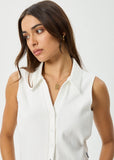 Eliza Organic Rib Sleeveless Shirt