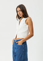 Eliza Organic Rib Sleeveless Shirt