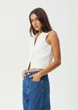 Eliza Organic Rib Sleeveless Shirt