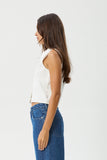 Eliza Organic Rib Sleeveless Shirt