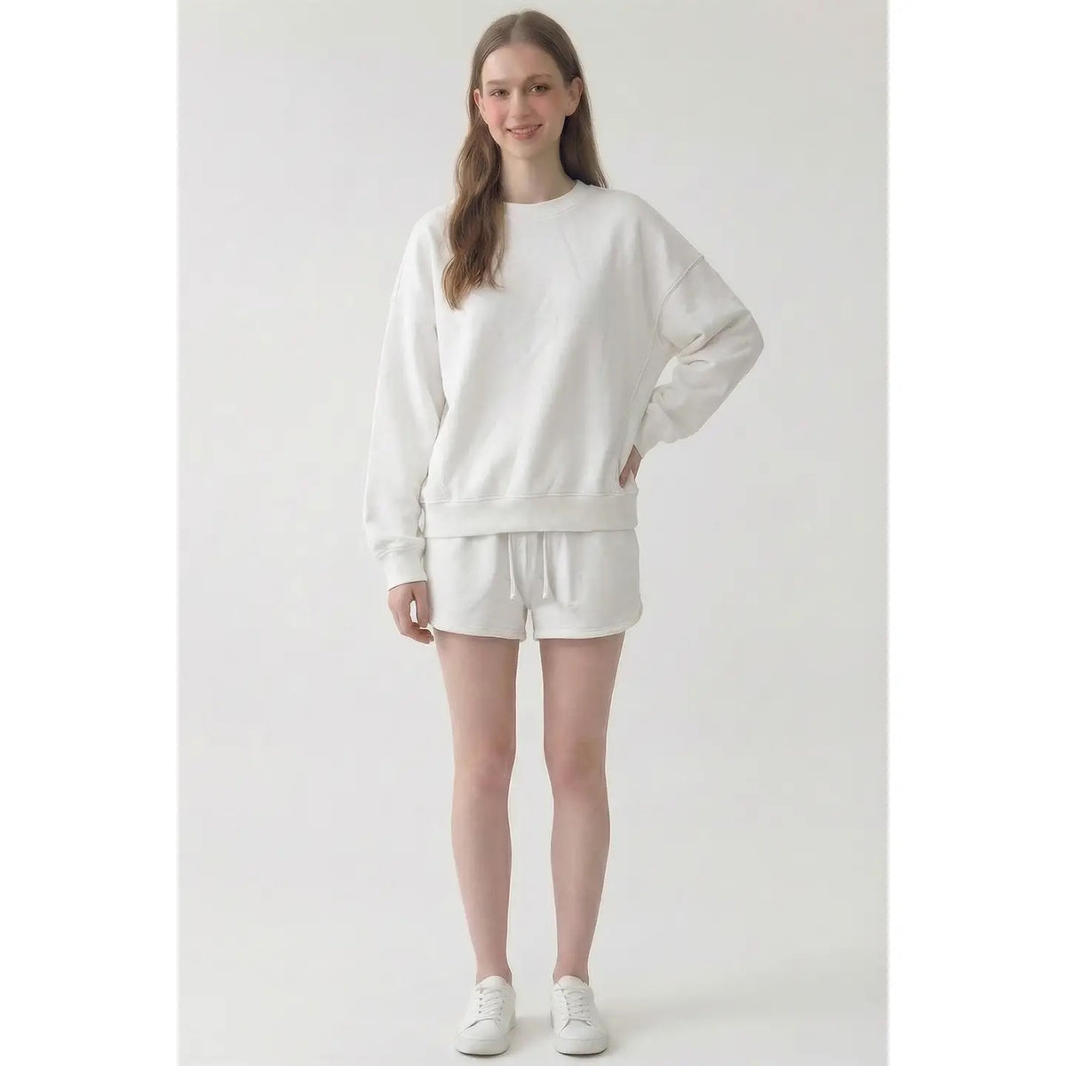 Pre Shrunk Cotton Terry Oversized Everyday Sweatshirt