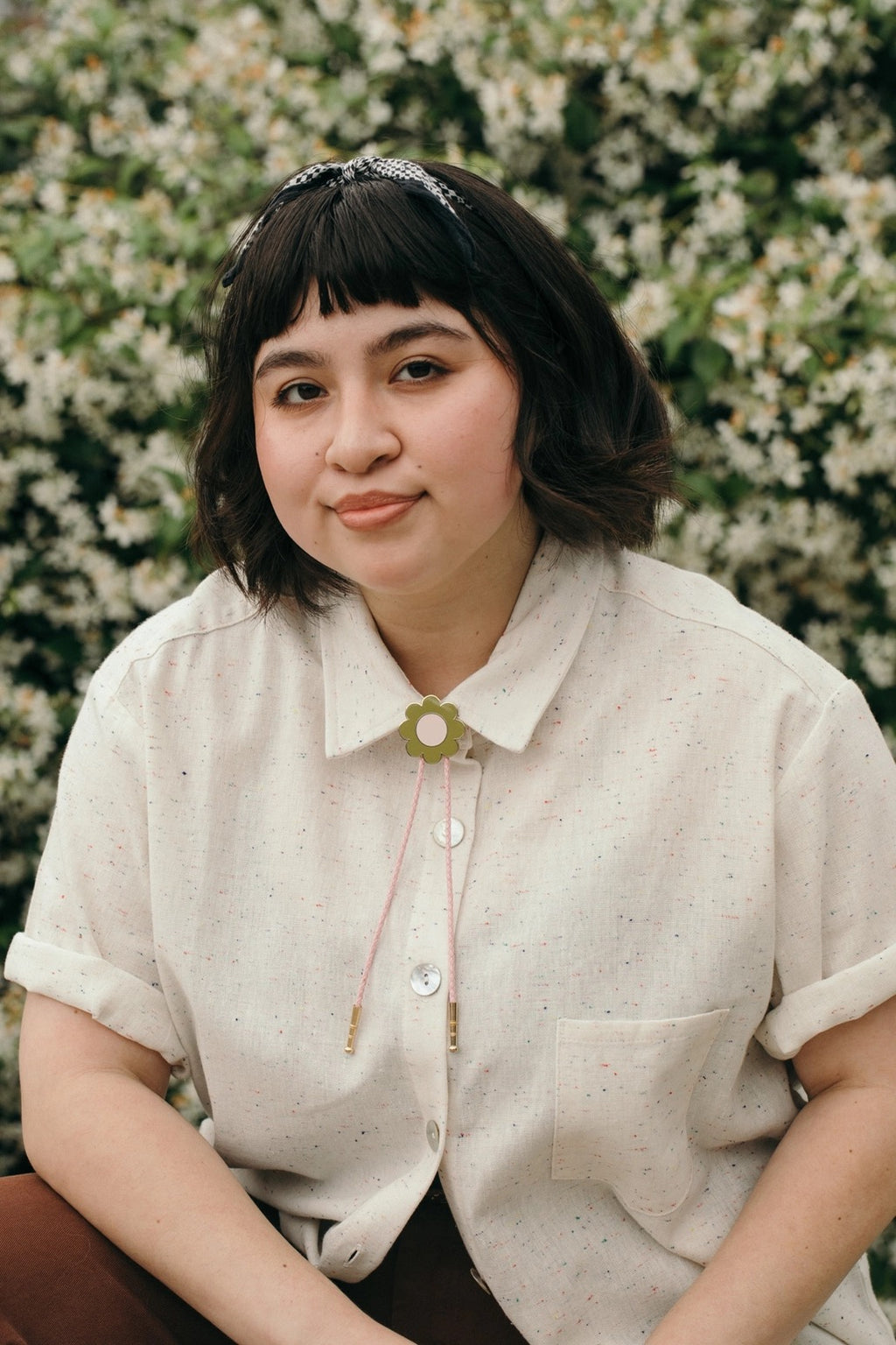 Big Daisy Bolo Tie
