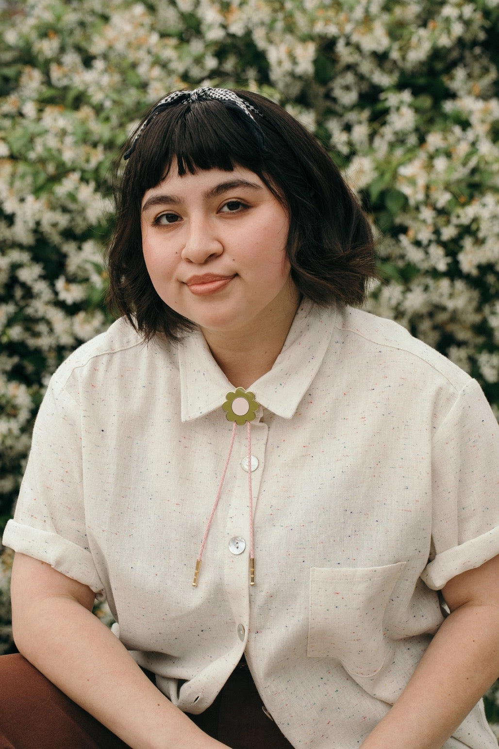 Big Daisy Bolo Tie