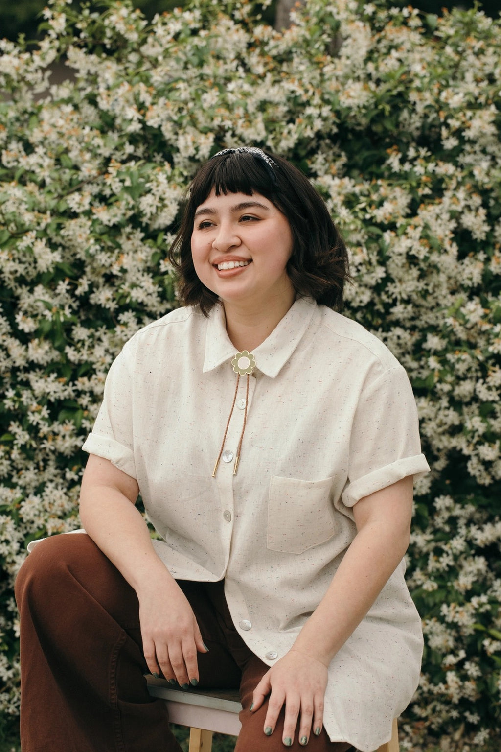 Big Daisy Bolo Tie