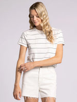 Asher Tee - White/Black
