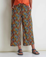Sunkissed Wide Leg Pant - Black Floral Dot