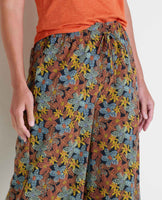 Sunkissed Wide Leg Pant - Black Floral Dot