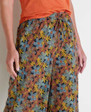 Sunkissed Wide Leg Pant - Black Floral Dot