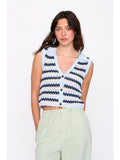 Blue Stripe Vest