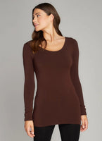 Bamboo Long Sleeve Scoop Neck Top