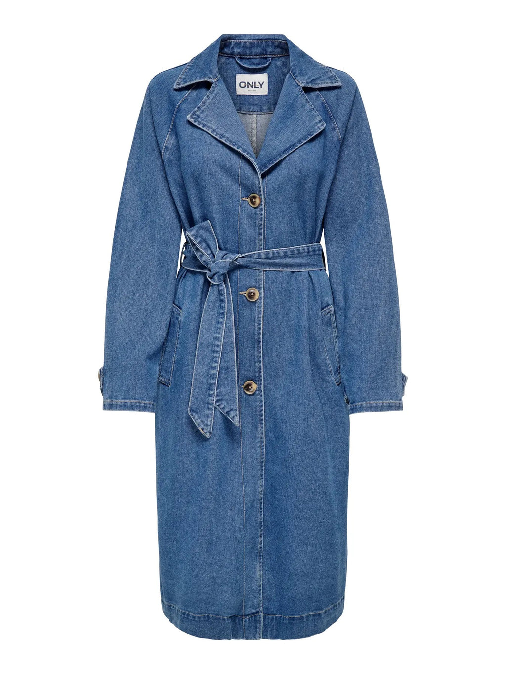 Malou Belted Denim Trench
