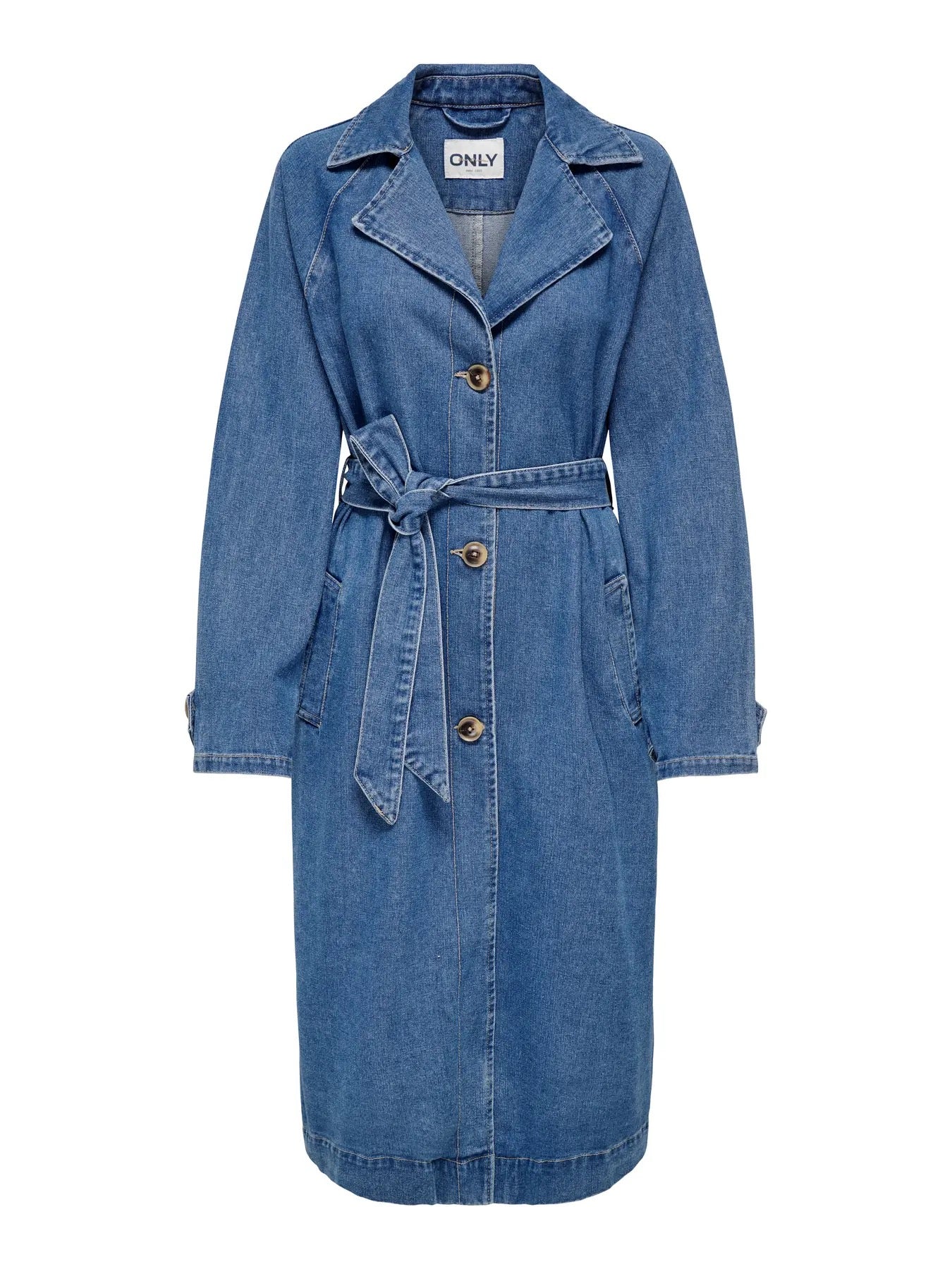 Malou Belted Denim Trench
