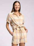 Pearl Shirt - Yellow Clay Plaid