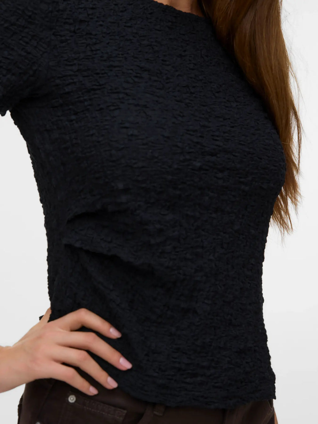 Alissia Asymmetrical O-Neck Top