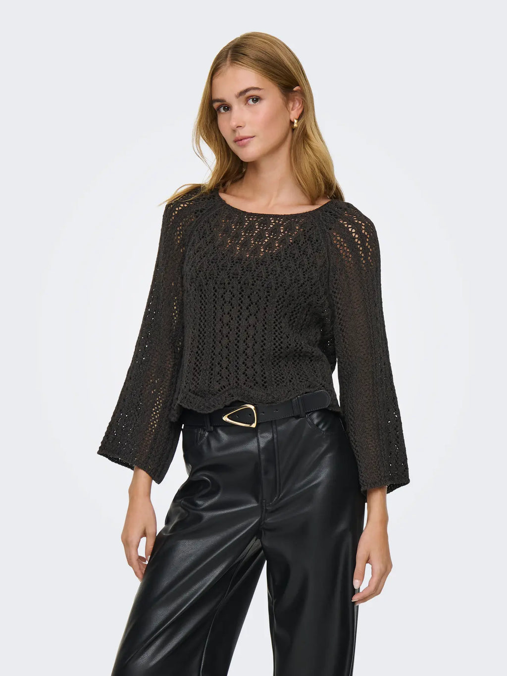 Nola 3/4 Pullover Knit Sweater - Mole