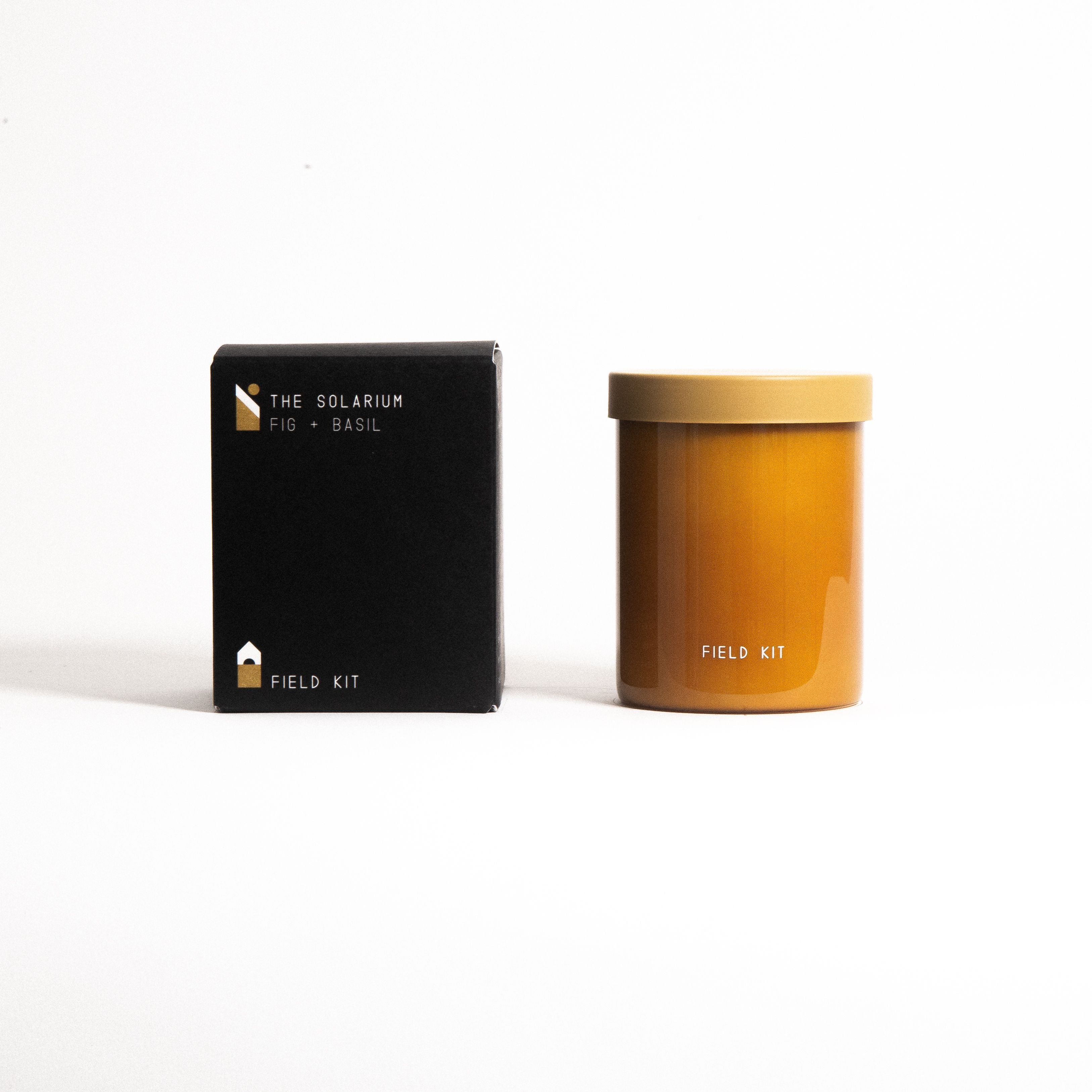 Solarium Glass Candle with Metal Lid