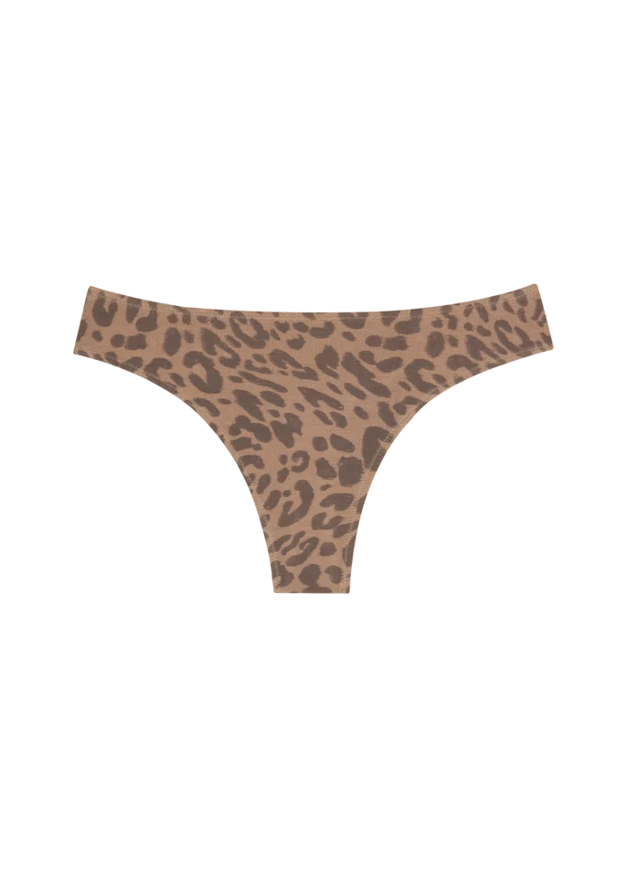 Mineral Low Profile Thong - Leopard Tan