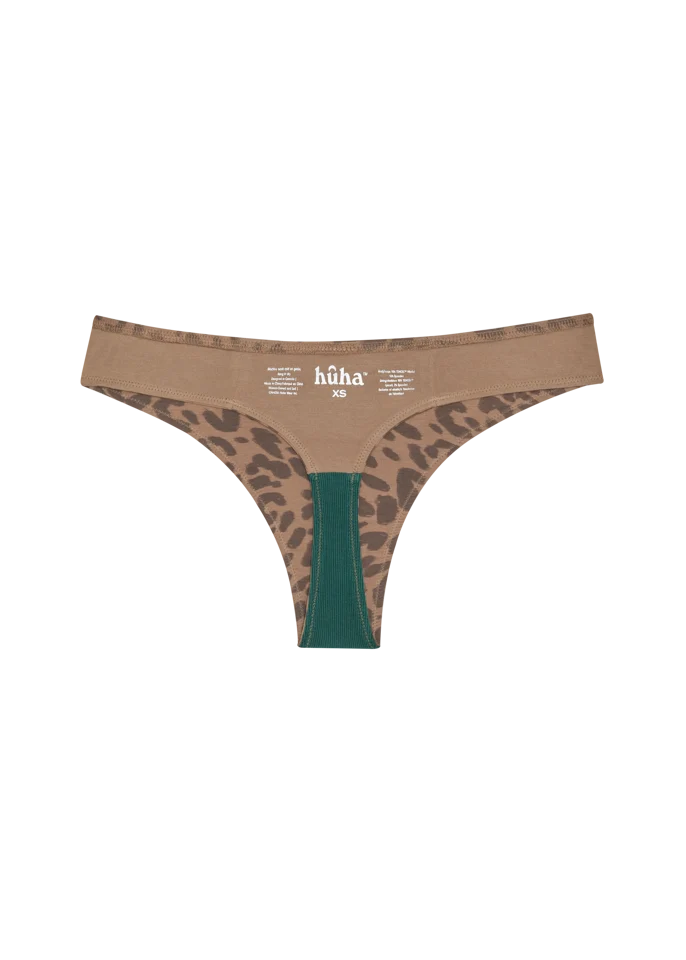 Mineral Low Profile Thong - Leopard Tan