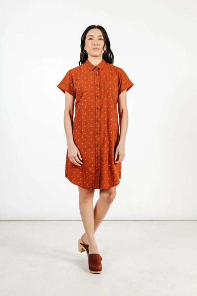 Loren Dress - Fil-Coupé Dots