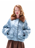 Meg Puffer Jacket - Slate Blue