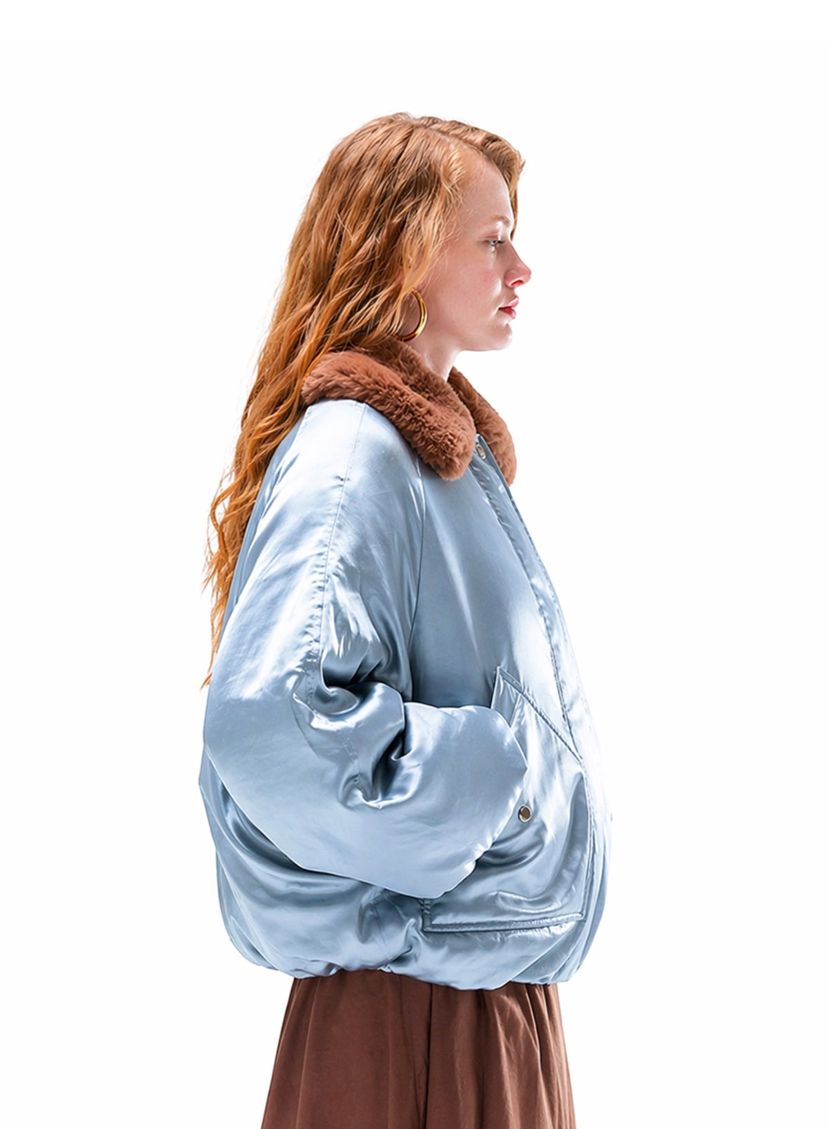 Meg Puffer Jacket - Slate Blue