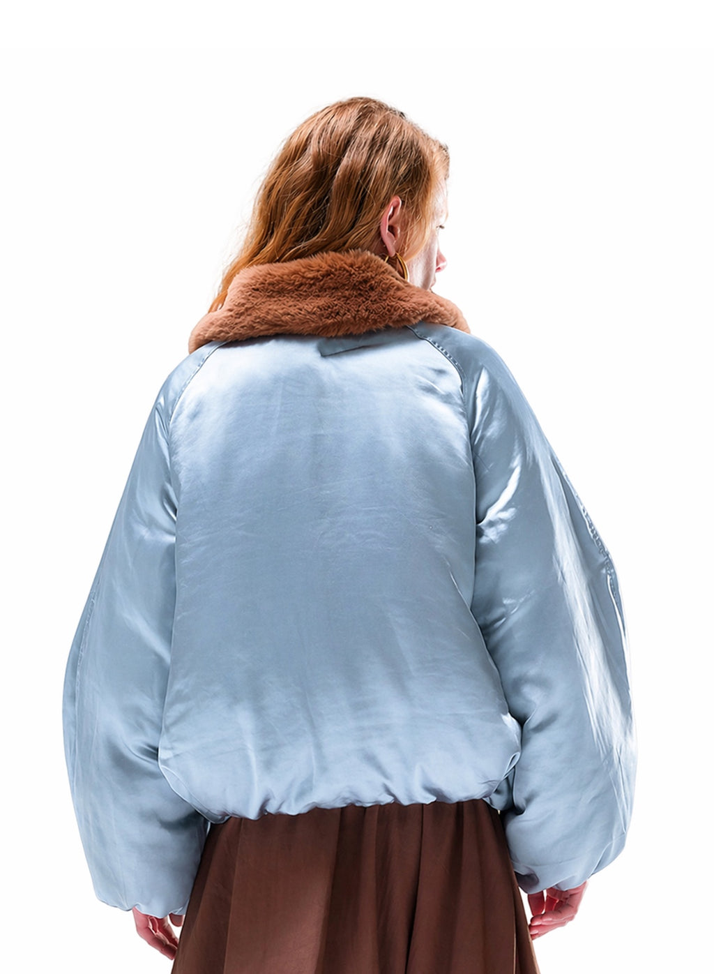 Meg Puffer Jacket - Slate Blue