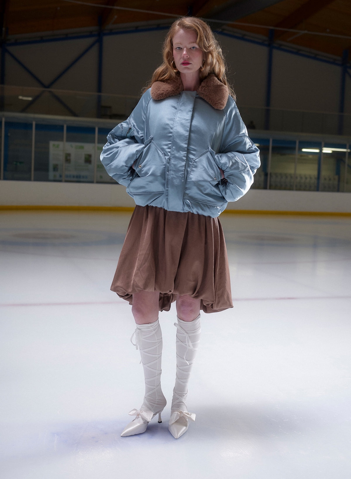 Meg Puffer Jacket - Slate Blue