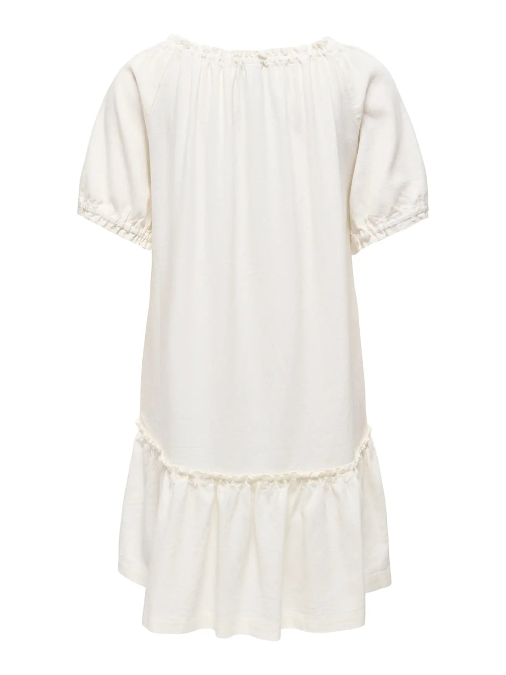 Goa Linen Short Dress - Cloud Dancer