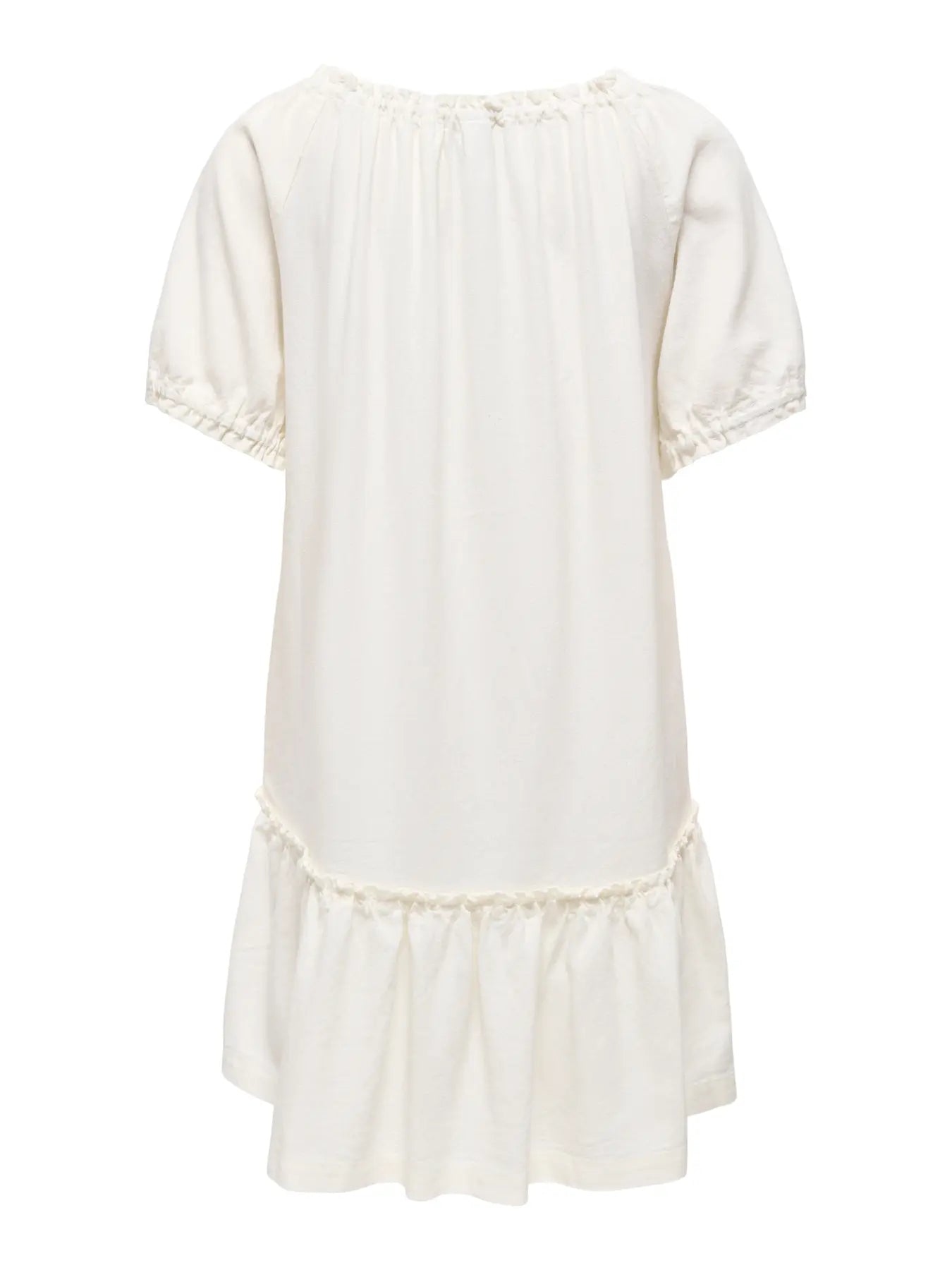 Goa Linen Short Dress - Cloud Dancer