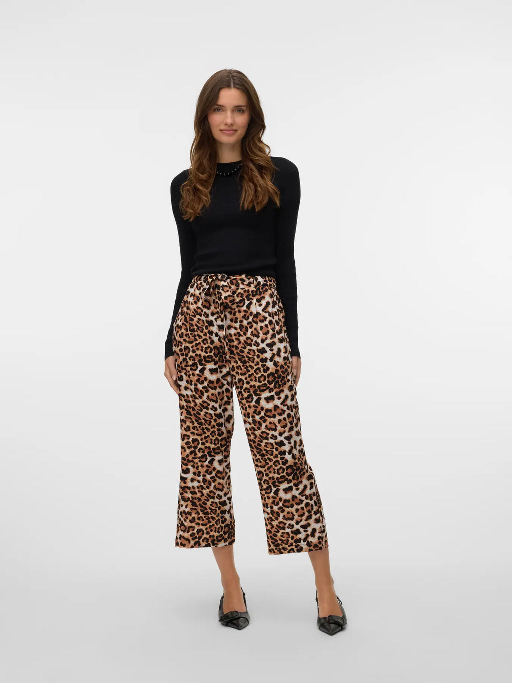 Easy Joy High Waisted Culotte Pants - Tan Leo