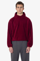 Polar Fleece Pullover Hoodie - Bordeaux