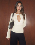 Rayana Keyhole Top - Beige