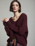 V-Neck Sweater with Buckle - Windsor