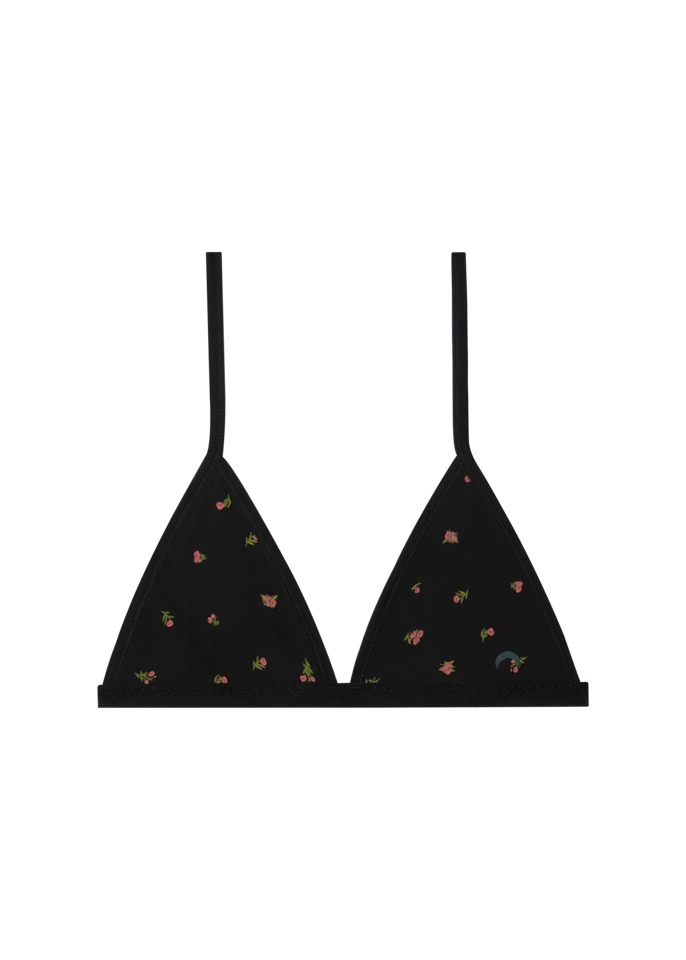Mineral String Bra - Midnight Rose