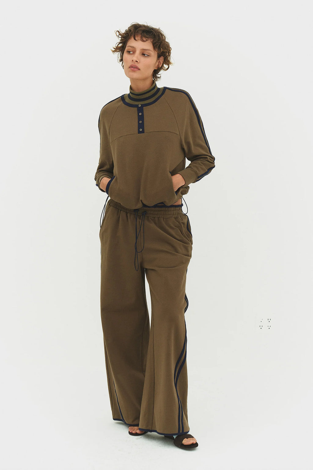 Baram Pant - Olive/Navy