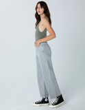 Noemi High Rise Wide Leg Crop - Dove