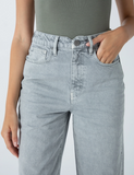 Noemi High Rise Wide Leg Crop - Dove