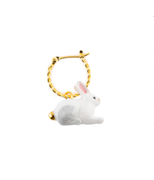 Polar Hare Mini Hoop Earring