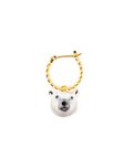 Polar Bear Mini Hoop Earring