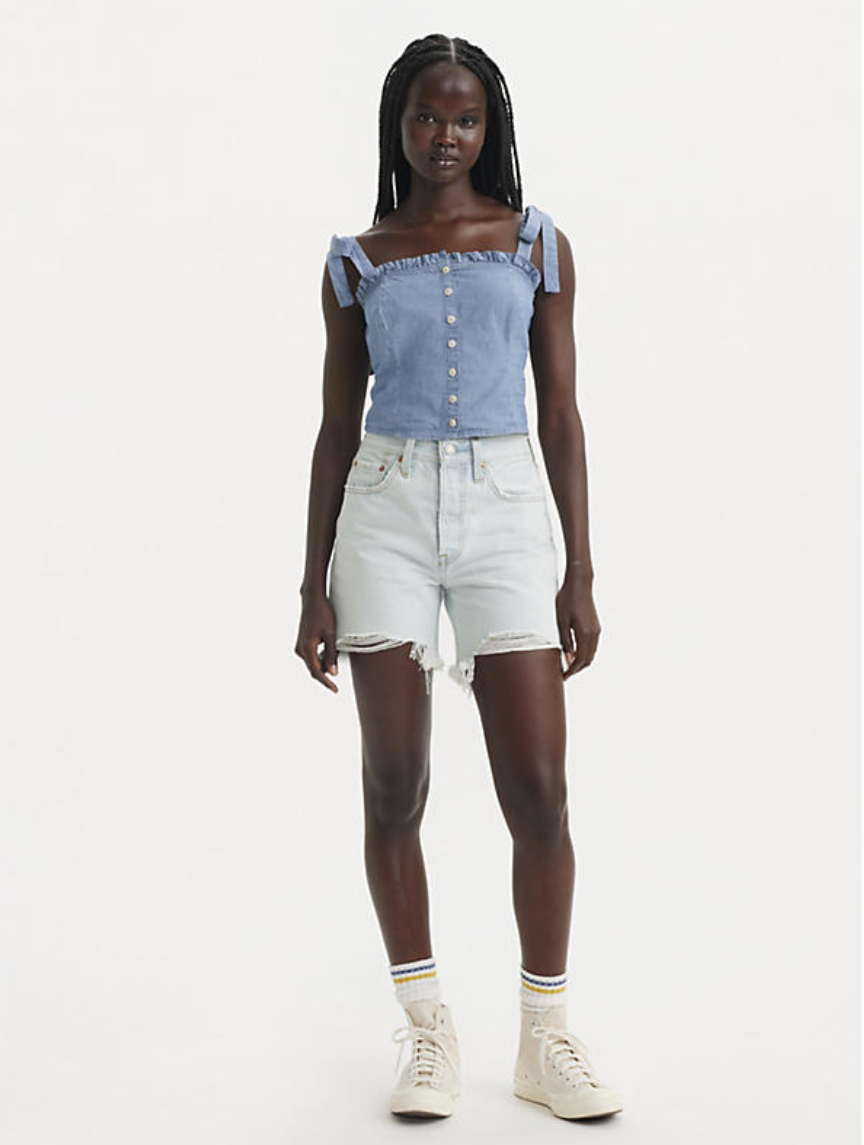 501 Mid Thigh Short - Fade Off