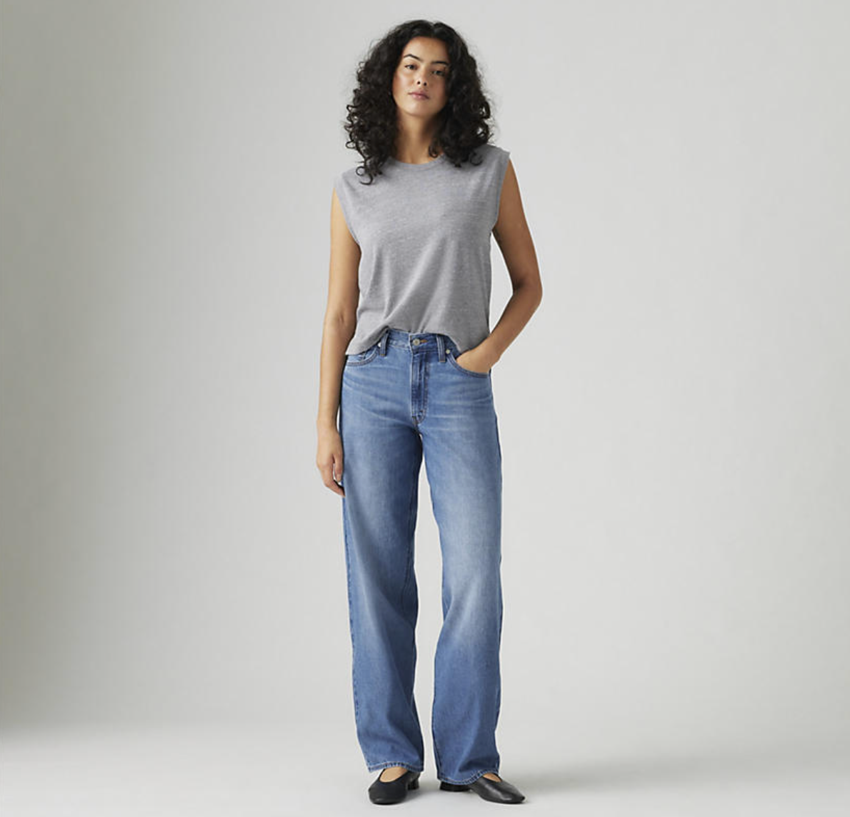 Baggy Dad Jean - Heavy Check