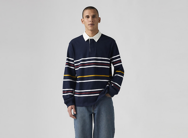 Union Rugby - Theo Stripe Navy Blazer