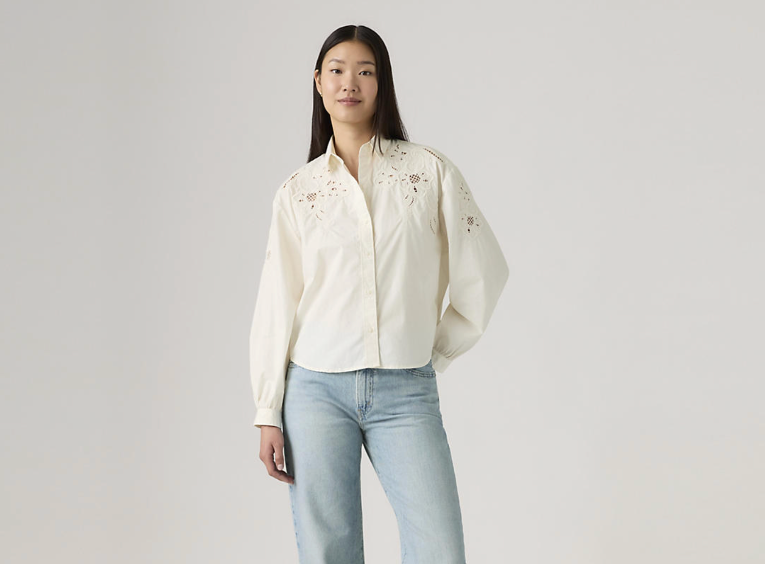 Janie Holiday Shirt - Bright White