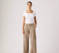 Baggy Dad Cargo Drapey - Pine Bark
