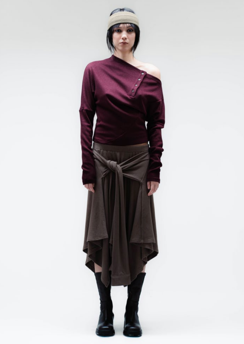 Nightloom Knit Top - Plum Wine