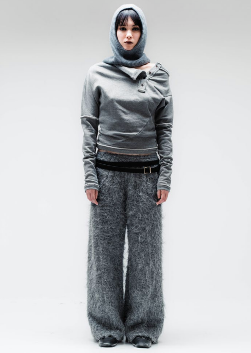 The Vertebrae Top - Jersey Gray
