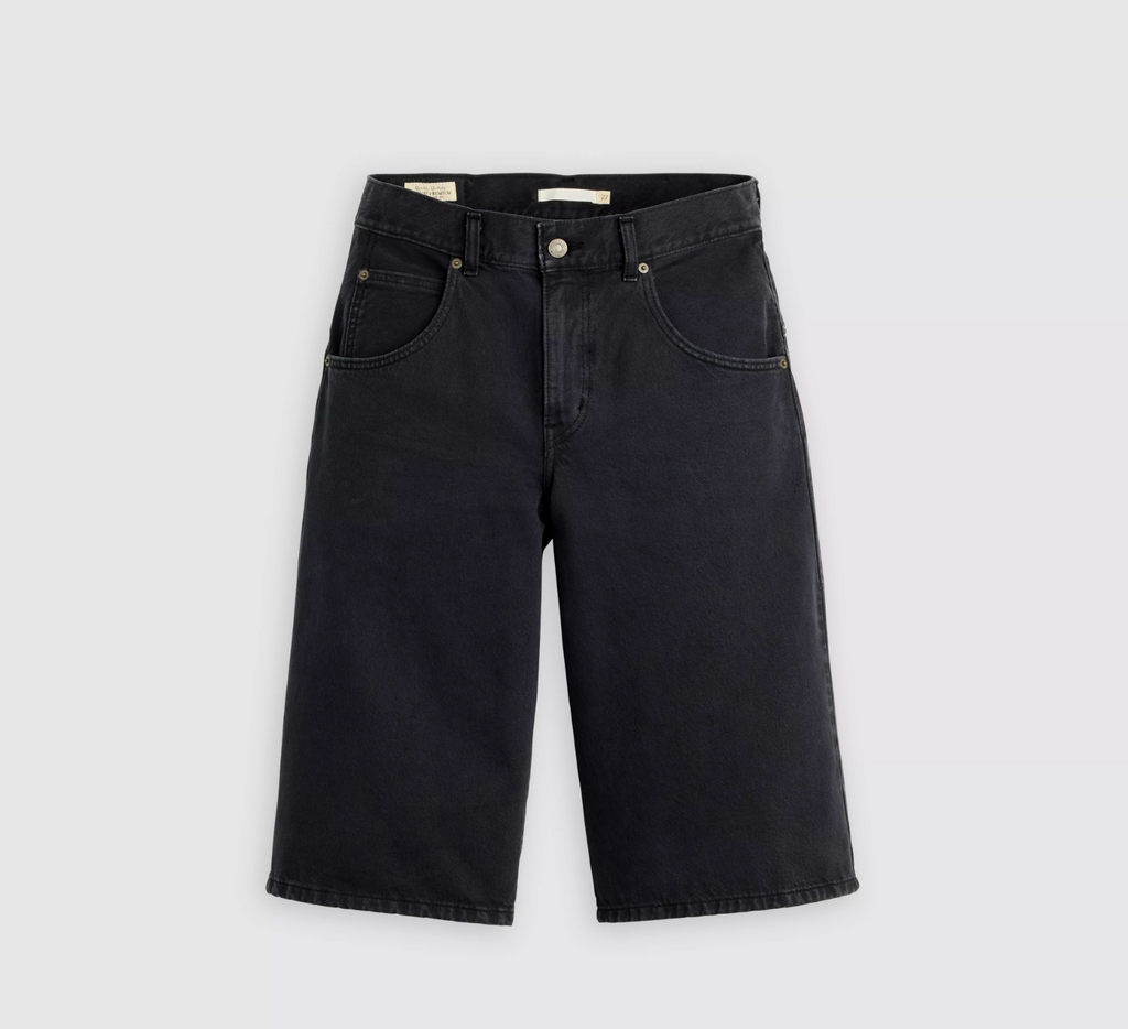 Super Baggy Jort - Chipped Black Oyster